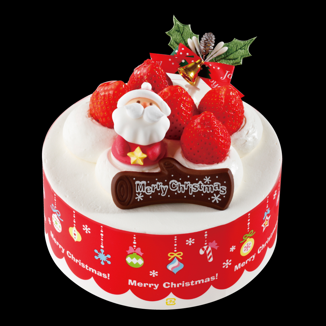 ふわふわスポンジに、さんらいず自慢のさっぱりした生クリームの、みんな大好きな王道クリスマスケーキです。中にも苺が1段サンドされています。<br /> <br /> 